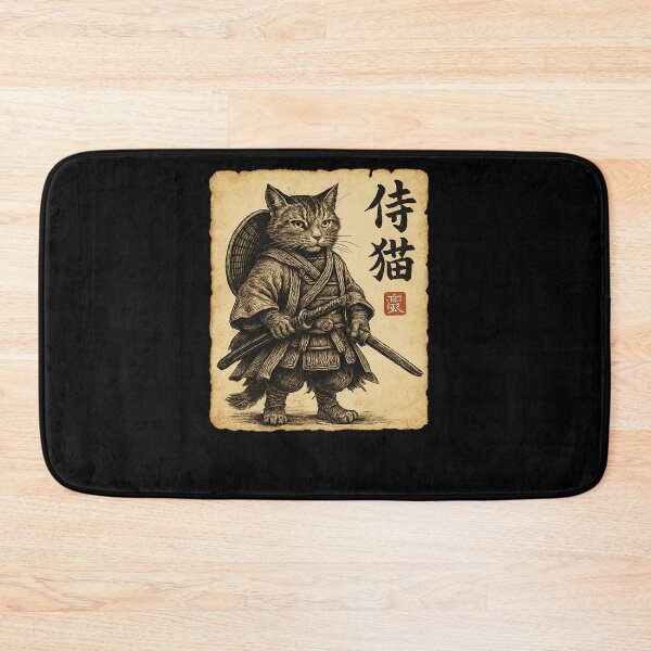 Item preview, Wandering Cat Ronin Traveler designed and sold by SiarheiYur.