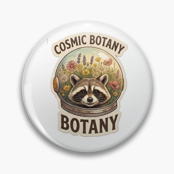 Item preview, Retro Cosmic Botany Raccoon Astronaut Floral Helmet Art designed and sold by AnkitCreates.