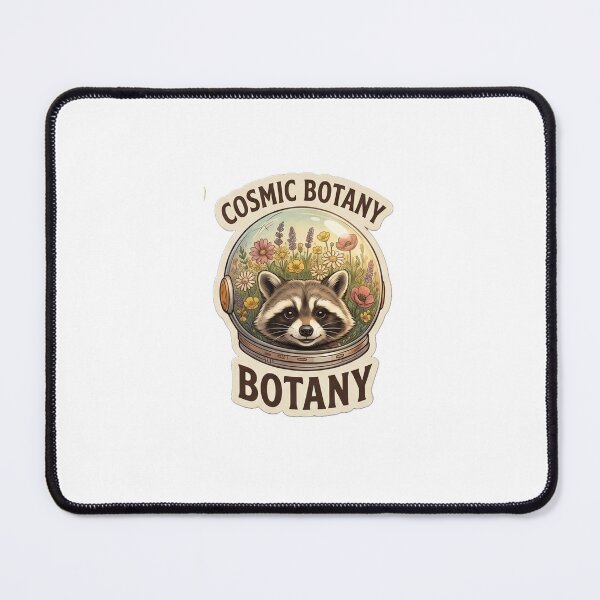 Item preview, Retro Cosmic Botany Raccoon Astronaut Floral Helmet Art designed and sold by AnkitCreates.