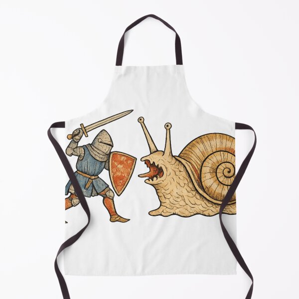 Item preview, Medieval Knight vs Giant Snail - Funny Historical Art designed and sold by Retro Mood Co.