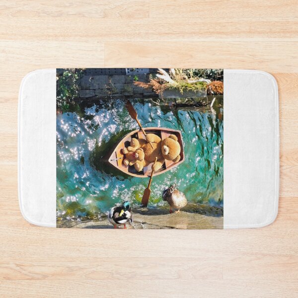 Item preview, Whimsical Teddy Bear and Ducks – Gentle Nature Encounter designed and sold by pasalagabriela.