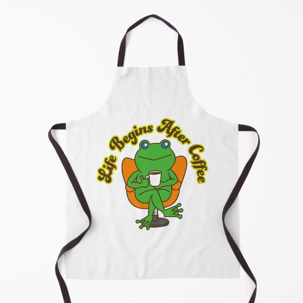 Item preview, Life Begins After Coffee Chill Frog Moment designed and sold by CareerKitties.
