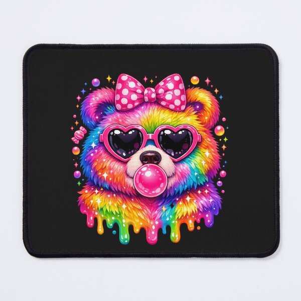 Item preview, Women's Rainbow Capybara Blowing Bubble Gum Glasses Coquette Bow designed and sold by faridman.