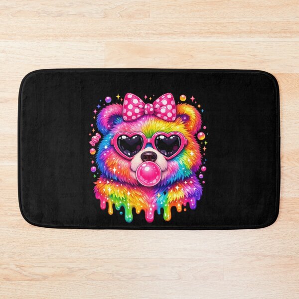 Item preview, Women's Rainbow Capybara Blowing Bubble Gum Glasses Coquette Bow designed and sold by faridman.