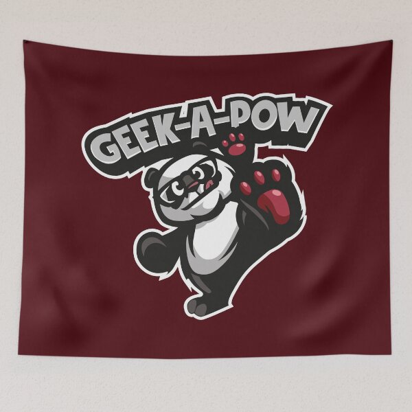 Item preview, Panda Geek POW! – Funny Nerd Cartoon Gamer Design designed and sold by MerlinWear.