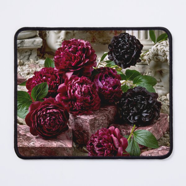 Item preview, Crimson Peonies – Gothic Rococo Floral Art designed and sold by VelvetThornsArt.