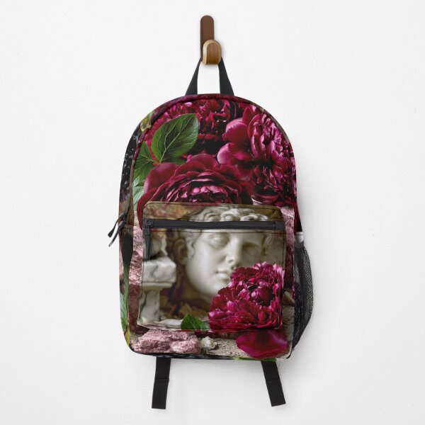 Item preview, Crimson Peonies – Gothic Rococo Floral Art designed and sold by VelvetThornsArt.