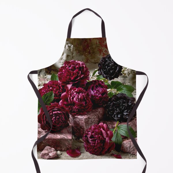 Item preview, Crimson Peonies – Gothic Rococo Floral Art designed and sold by VelvetThornsArt.