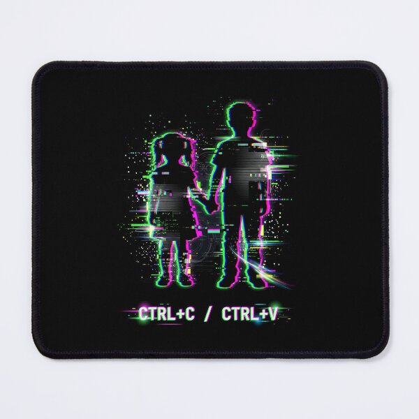 Item preview, Ctrl C Ctrl V Siblings Glitch Aesthetic Twin Siblings designed and sold by SplashTastic.