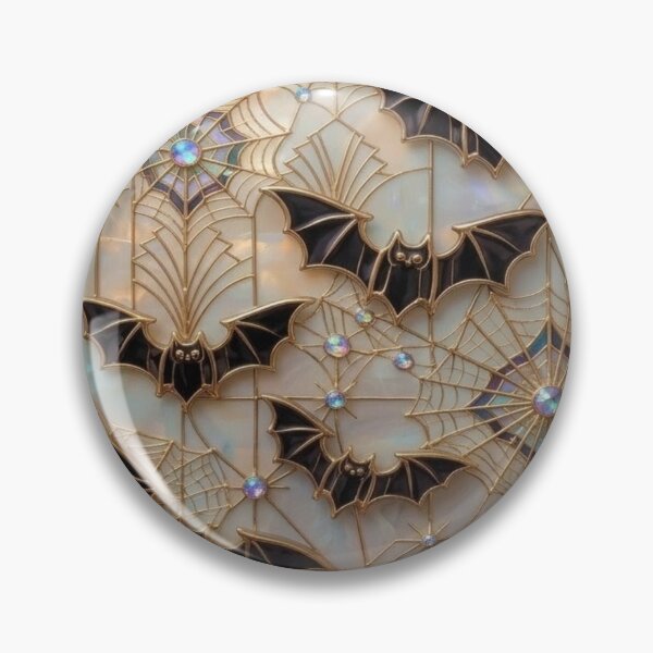Item preview, Elegant Bats with Art Deco Webs designed and sold by BriSher.