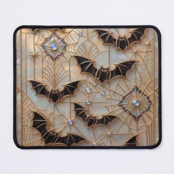 Item preview, Elegant Bats with Art Deco Webs designed and sold by BriSher.