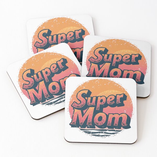 Item preview, Retro Super Mom Vintage Sunset T-Shirt Design designed and sold by M.Store.