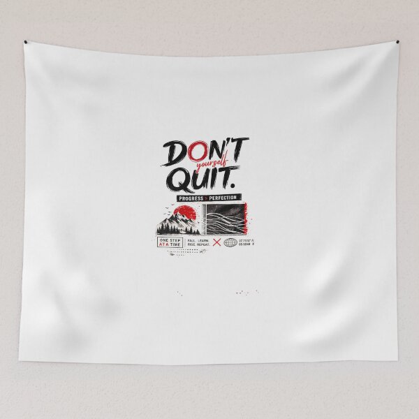 Item preview, Don’t Quit Yourself T-Shirts – Progress Over Perfection designed and sold by KDesignCrafts.