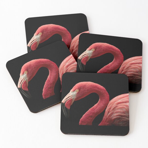 Item preview, Flamingo stands still against black designed and sold by anytka.
