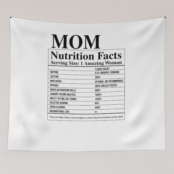 Item preview, Mom Nutrition Facts designed and sold by krystalRomanart.
