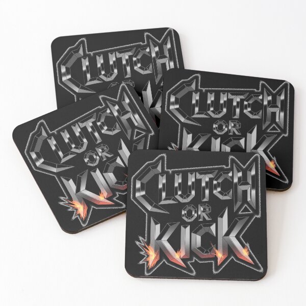 Item preview, Clutch or Kick - Aggressive Heavy Metal Gamer Typography designed and sold by Thompika.