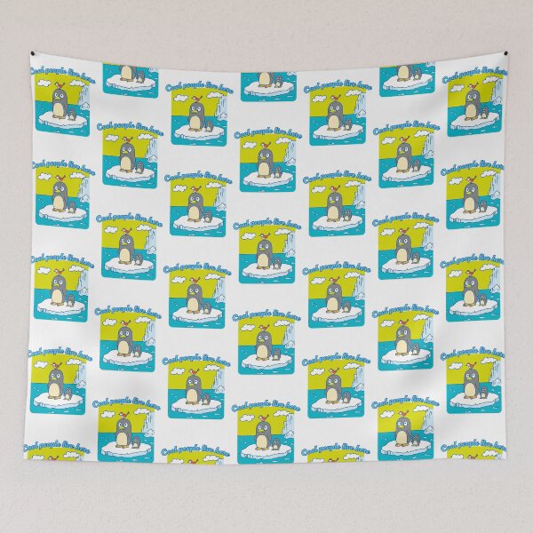 Item preview, Cool People Live Here Cute Penguin Family designed and sold by CareerKitties.