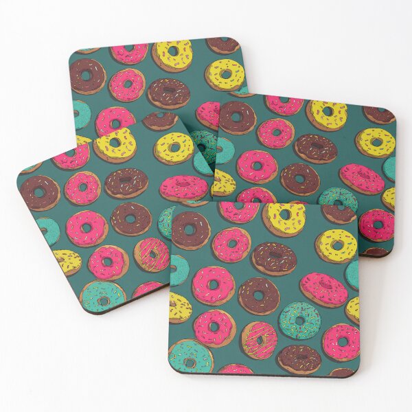 Item preview, Colorful Donut Pattern Sweet Dessert Lover Foodie designed and sold by NicolasGlowArt.