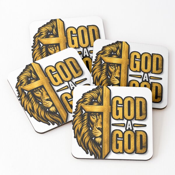 Item preview, God A God Lion Cross Christian Faith Design – Bold Spiritual Streetwear designed and sold by IslandQuoteShop.