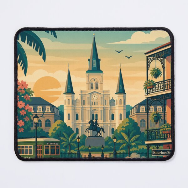 Item preview, New Orleans Louisiana Travel Poster designed and sold by MatthewHeights.