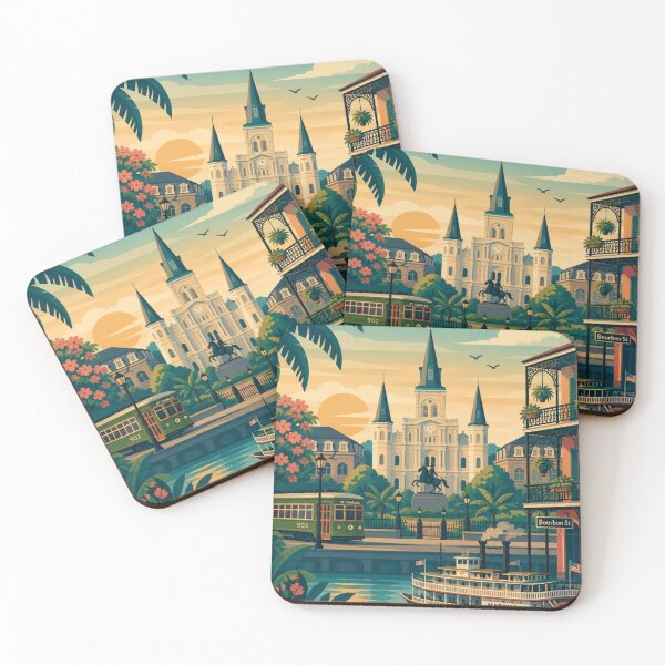 Item preview, New Orleans Louisiana Travel Poster designed and sold by MatthewHeights.