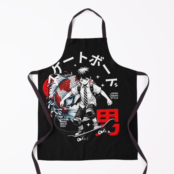 Item preview, Japanese Skater Boy Koi Fish Urban Style Manga Art designed and sold by Tsugraf Designs.