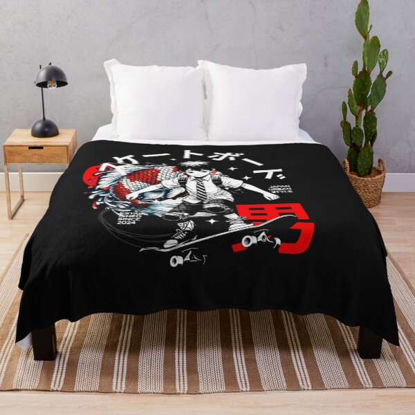 Item preview, Japanese Skater Boy Koi Fish Urban Style Manga Art designed and sold by Tsugraf Designs.