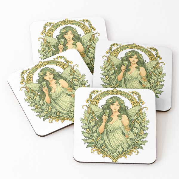 Item preview, Art Nouveau Absinthe Fairy - Vintage  designed and sold by Retro Mood Co.