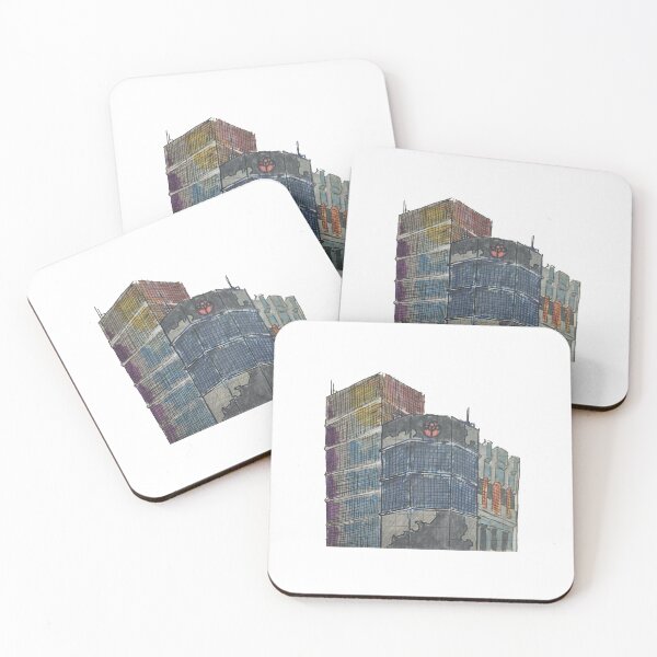 Item preview, Abstract City Building Hand Drawn Original Art designed and sold by UnrealShopKelko.