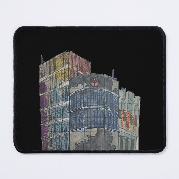 Item preview, Abstract City Building Hand Drawn Original Art designed and sold by UnrealShopKelko.