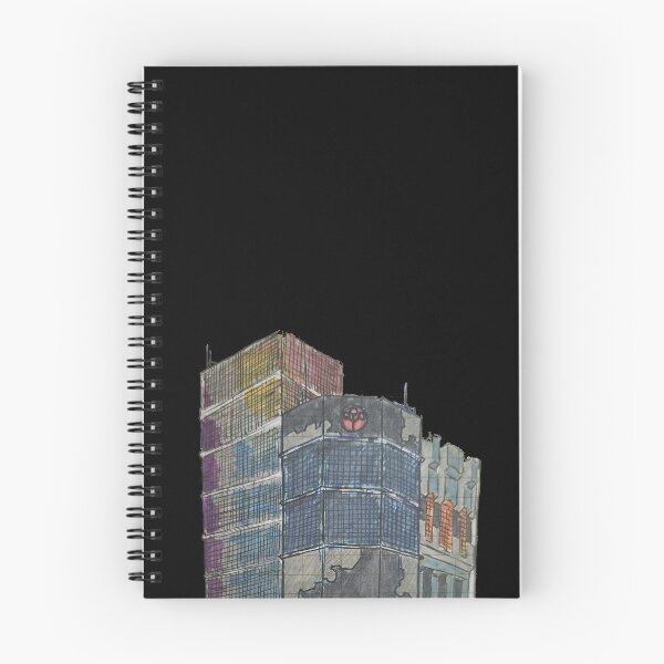 Item preview, Abstract City Building Hand Drawn Original Art designed and sold by UnrealShopKelko.