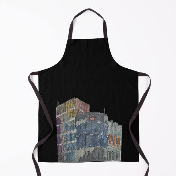 Item preview, Abstract City Building Hand Drawn Original Art designed and sold by UnrealShopKelko.