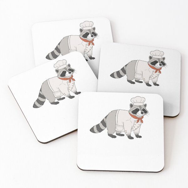 Item preview, Chef Raccoon designed and sold by krystalRomanart.