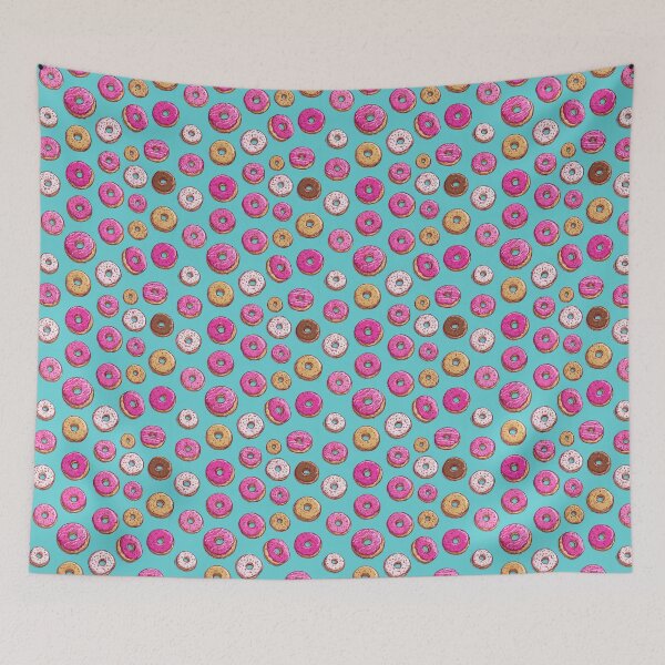 Item preview, Sweet Pink Donut Sprinkles Pattern Foodie Lover designed and sold by NicolasGlowArt.