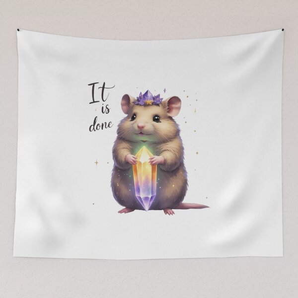 Item preview, It Is Done Cute Hamster Crystal Woodland Animal Nursery designed and sold by AQUILAKREO.