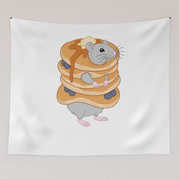 Item preview, Breakfast Club Rat Pancake designed and sold by krystalRomanart.
