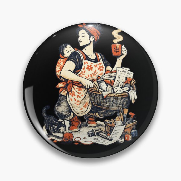 Item preview, Hardworking Mom Vintage Mothers' Day Design designed and sold by Studio Umbra.