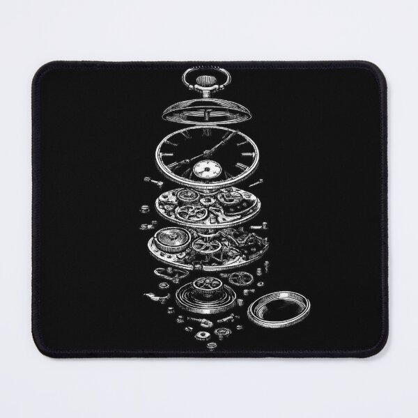 Item preview, Mechanical Pocket Watch Gears - Steampunk Blueprint Art designed and sold by Retro Mood Co.