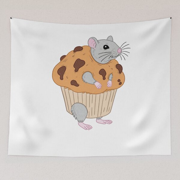 Item preview, Breakfast Club Rat Muffin designed and sold by krystalRomanart.