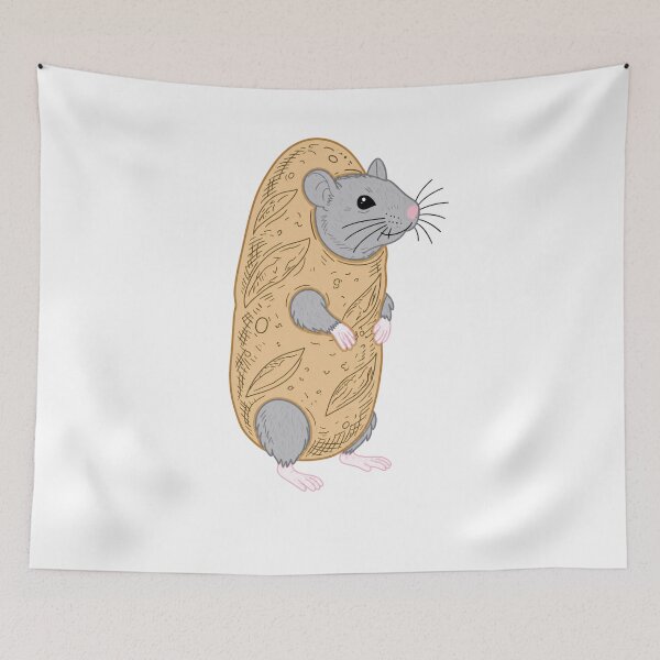 Aperçu de l'œuvre Baguette Rat du Breakfast Club créée et vendue par krystalRomanart.