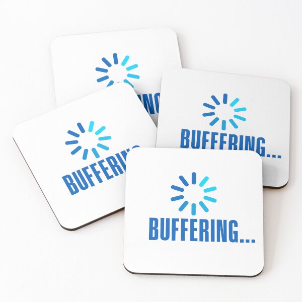 Item preview, Buffering... Blue Meme Typography designed and sold by Memes N Lore .