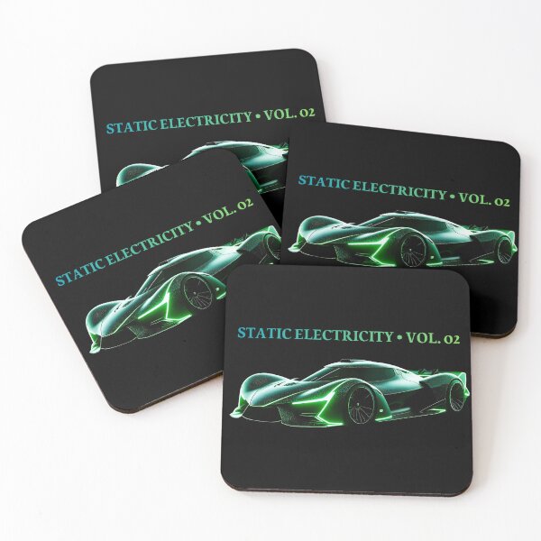 Item preview,  Static Electricity Vol. 02 - Emerald Neon Supercar Perspective View designed and sold by Grandeur Aesthetics.