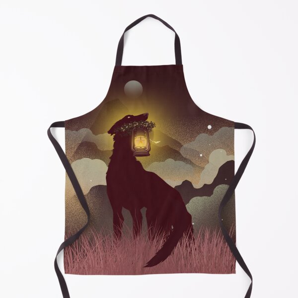 Item preview, Borzoi holding a Lantern at night designed and sold by mooncakekaro.