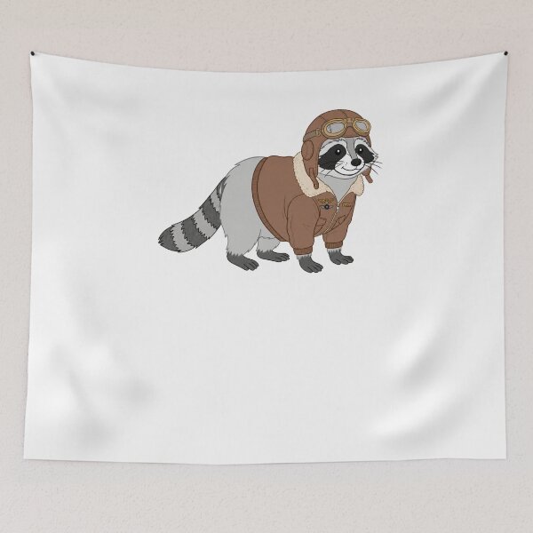 Item preview, Pilot Raccoon designed and sold by krystalRomanart.