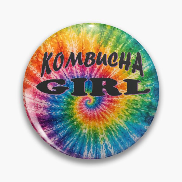 Item preview, Tie‑Dye Kombucha Girl – Colorful Retro Aesthetic Design for Stickers & Apparel designed and sold by shorethings.