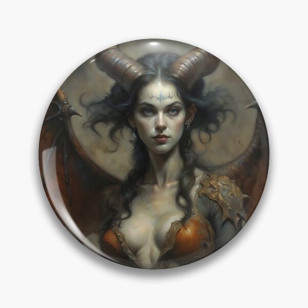 Item preview, Succubus Demon Queen With Bat Wings Art designed and sold by DarkHolyQueen.
