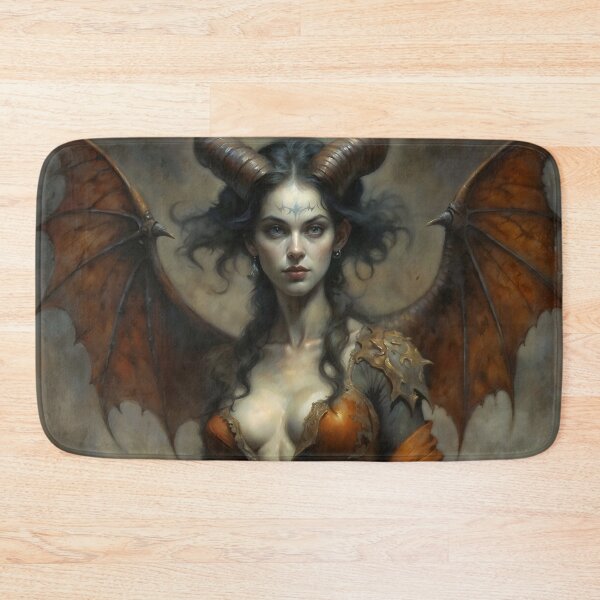 Item preview, Succubus Demon Queen With Bat Wings Art designed and sold by DarkHolyQueen.