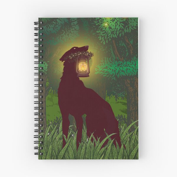 Item preview, Copy of Borzoi holding a Lantern at night designed and sold by mooncakekaro.