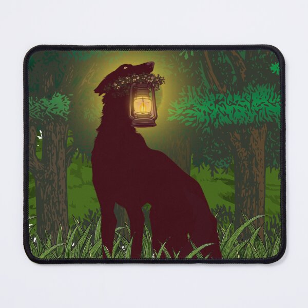 Item preview, Copy of Borzoi holding a Lantern at night designed and sold by mooncakekaro.