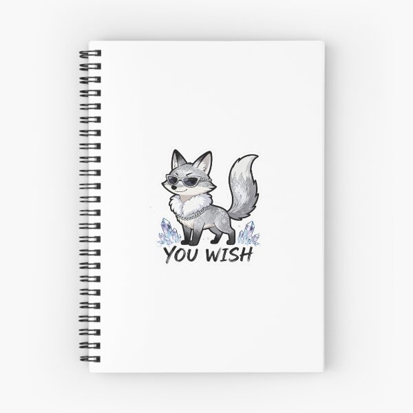 Item preview, Cold Silver Fox Sticker YOU WISH 1 designed and sold by HealthyEnvy.